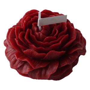 Toptan çiçek şekli şakayık oyma düğün kutlama ev dekor için kokulu mumlar - Product Image 1