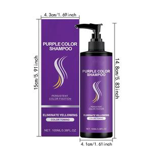 El champú privado personalizado de color púrpura elimina profundamente el cabello <span class=keywords><strong>amarillo</strong></span> y restaura el color brillante <span class=keywords><strong>del</strong></span> cabello - Product Image 3