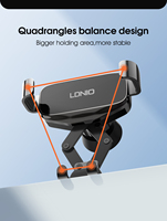 LDNIO MG13 Support de voiture Support de voiture en métal monté sur voiture pour accessoires de téléphone portable Support pour voiture Support OEM Usine Vente en gros
