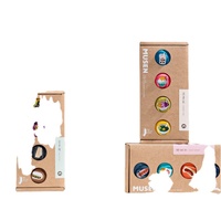 Boîte postale Logo personnalisé imprimé ondulé E flûte papier chaussettes boîte d'emballage chaussette emballage manchon