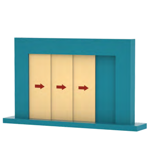 Juego de herrajes para puerta corredera de madera, juego de accesorios para puerta corredera de madera - Product Image 4