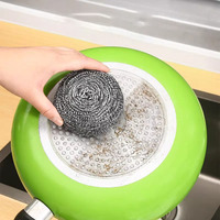 Brosse de nettoyage en acier inoxydable, brosse de nettoyage pour lave-vaisselle, brosse en fil d'acier, vente en gros personnalisée
