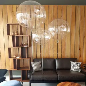 Gran oferta, globo Bobo de plástico de PVC de 10/18/24/36 pulgadas, globos de burbujas de forma redonda transparentes