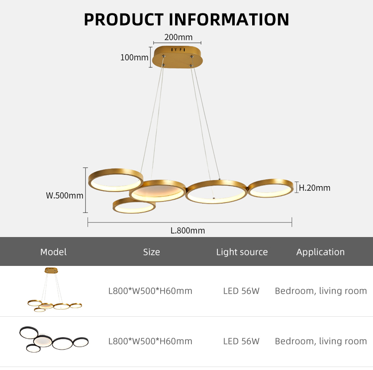 New Design Wholesale Gold Modern Designer Indoor Home Hotel Led Chandelier Pendant Lamp