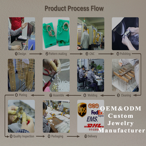 Collana Personalizzata in Acciaio Inossidabile Placcato Oro 18k, Impermeabile, Ipoallergenica, Antiossidante - Crea il Tuo Design di <span class=keywords><strong>Gioielli</strong></span> Personalizzati - Product Image 4