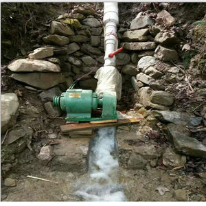 미니 600W 수력 발전 장치 80mm 파이프 펠톤 터빈, 스테인리스 러너 0.6KW 발전기 220V 정격 전압 - Product Image 3