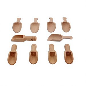 Cuchara de Madera de Haya Natural Ecológica de Diseño Clásico con Mango Largo para Café, Azúcar, Té, Almacenamiento en la Cocina (Capacidad de 10ml-30ml) - Product Image 5