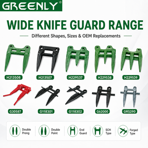 Protection de couteau pour moissonneuse-batteuse à dents doubles et triples, pièces de rechange pour machines <span class=keywords><strong>agricoles</strong></span> - Product Image 1