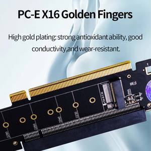 بطاقة توسعة PCIe 4.0 من TISHRIC لتقسيم القنوات 8+4+4 عالية السرعة فائقة الأداء VROC <span class=keywords><strong>M</strong></span>.2 NVMe - Product Image 4