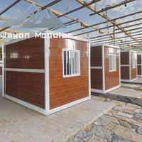 Maison conteneur pliable de conception capsule spatiale pour un déploiement rapide de bureaux sur site