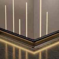 Plinthe LED en aluminium avec éclairage intégré