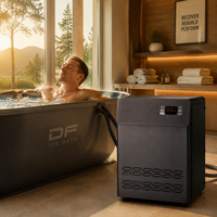 Refroidisseur de bain 1/3 CV avec mini-compresseur R290 portable pour bain froid extérieur