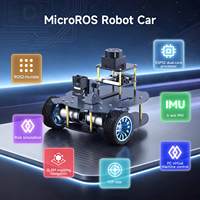 Yahboom Voiture robot ROS2 MicroROS V2 économique, compatible avec la cartographie SLAM, la navigation autonome et la planification des réseaux routiers