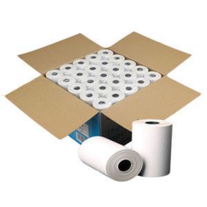 Rouleau de papier thermique monocouche personnalisé 80x70mm Papier de caisse enregistreuse blanc avec logo personnalisé Marque Unifon - Product Image 5