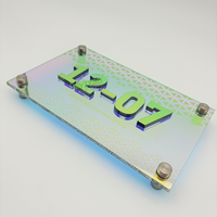 Plaques de porte en plexiglas YIYAO pour numéros de classe, adresses et noms