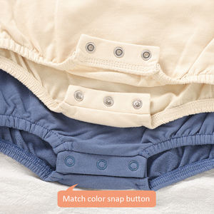 Boutique Weicher Bio-Baumwoll Baby-Strampler 100% Baumwolle Oversized Baby Blasenstrampler - Product Image 5