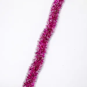 Multi-Color 2M * 9Cm Kerst Tinsel Decoratie Groothandel Custom Party Kerstversieringen Kerst Klatergoud