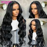 Perruques Lace Front 13x6 Body Wave en Cheveux Humains, Sans Colle, Pré-Pluckées, Dentelle HD Transparente, Vente en Gros pour Femmes