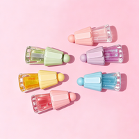 Gloss à lèvres liquide végétalien transparent brillant à paillettes effet cristal, haute pigmentation, hydratant, personnalisable avec logo OEM, vente en gros