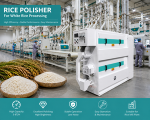 Polisseuse à riz à brume d'eau pour riz brillant, <span class=keywords><strong>prix</strong></span> usine, OEM pour usine de transformation, débit 1,8-2,5 t/h, puissance 37+7,5 kW, 6NP-16.5 - Product Image 4