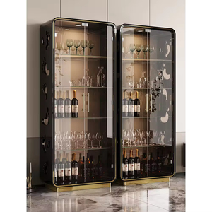 Vitrina de Exhibición Hecha a Mano <span class=keywords><strong>2026</strong></span>, Mueble para Vinos de Salón, Mueble Alto de Vidrio, Estilo Lujoso y Moderno, Mueble para TV de Pared, Barra de Vinos - Product Image 2