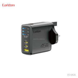 Chargeur USB C Earldom, charge rapide 45W, prise EU/UK, type C PD QC3.0, adaptateur de téléphone portable, chargeur USB multi-ports pour téléphone - Product Image 1