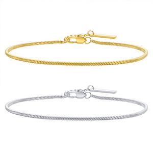 Bracelet minimaliste anti-ternissement en acier inoxydable de luxe à maillons fins pour femmes et hommes - Product Image 1