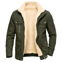 Blouson bomber slim pour homme, rembourré et coupe-vent, mélange coton-polyester, fermeture éclair sur le devant avec bordure en fausse fourrure, style streetwear hiver