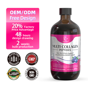 OEM DUOZI Péptidos de Colágeno Líquido con Sabor a Arándano, Suplemento de Colágeno Tipo I y Tipo III, 16 Fl Oz - Product Image 2