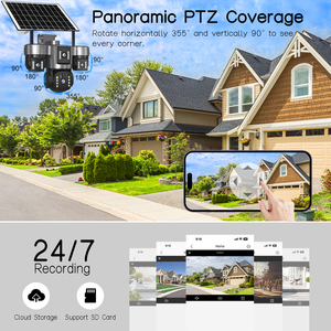 Caméra WiFi d'intérieur avec support d'installation, caméra <span class=keywords><strong>IP</strong></span> WiFi 355 °   Alerte téléphonique avec suivi de mouvement et vue panoramique pour la maison et le bureau - Product Image 4
