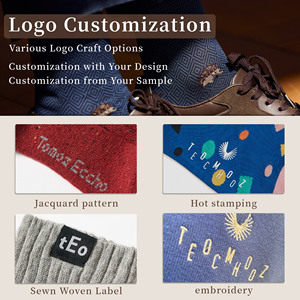 Chaussettes d'affaires personnalisées pour hommes en coton égyptien de luxe, coffrets cadeaux de 12 paires, personnalisation de marque d'entreprise, logos sur mesure, marquage personnalisé - Product Image 5