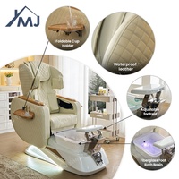 Fauteuil de pédicure électrique avec massage et spa pour les pieds, pour salon