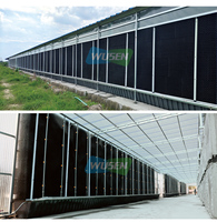 Système de filtration biologique désodorisant ignifuge, respirant et hydrophobe pour serres agricoles