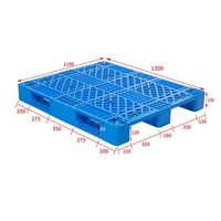 Palette simple face Euro Mesh Palette en plastique pour chariot élévateur à fourche Palette