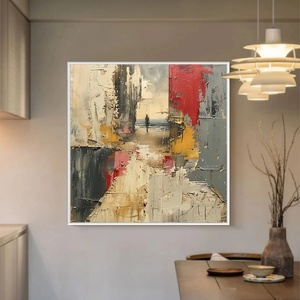 Peinture à l'huile abstraite originale Threshold Impasto, texture cuillère à palette, thème marin, art mural, décoration intérieure de luxe - Product Image 2