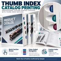 Impression de catalogues de produits personnalisés avec index à languettes, livres cartonnés pleine couleur de qualité supérieure pour manuels techniques