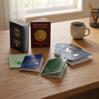 Impression de livrets de passeport personnalisés de haute qualité en gros, format passeport