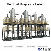 Évaporateur électrique à simple effet en acier inoxydable pour la concentration d'extraits végétaux SS304 CE ISO pour usage industriel