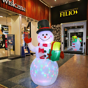 Nuestro cálido Musical <span class=keywords><strong>al</strong></span> aire libre patio decoración volar muñeco <span class=keywords><strong>de</strong></span> nieve Santa Claus árbol Navidad inflable - Product Image 3
