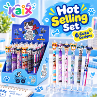 Stylos gel mignons en forme de chien KAIX, stylos d'écriture, animaux 3D, colorés, de haute qualité, cadeau personnalisé, bille personnalisée, luxe, pour cadeaux scolaires