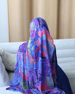 Imprimé personnalisé poids léger Micro pur 100% tissu modal cachemire femmes écharpe musulman Hijab châles - Product Image 2