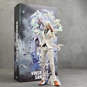 Statuette Anime HS072, Modèle de Personnage <span class=keywords><strong>Sanji</strong></span> en Costume Blanc avec Effet de Fumée, Ornement de Bureau en PVC, Cadeau de Collection - Product Image 6