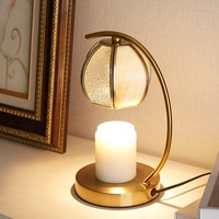 Diffuseur de cire parfumée sans flamme en verre, lampe à cire à luminosité réglable, chauffe-cire sans flamme pour aromathérapie