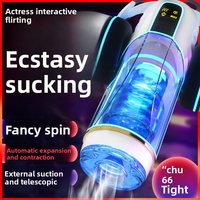 Godet de masturbation intelligent pour homme adulte en TPE, jouet sexuel vibrant et sonore avec fonctions douces pour hommes
