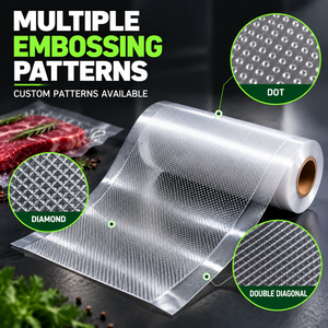 Rouleau de sacs <span class=keywords><strong>sous</strong></span> <span class=keywords><strong>vide</strong></span> gaufrés anti-humidité 190 microns, fabricant de rouleaux de sacs <span class=keywords><strong>sous</strong></span> <span class=keywords><strong>vide</strong></span>, rouleau d'emballage <span class=keywords><strong>sous</strong></span> <span class=keywords><strong>vide</strong></span> PA PE haute résistance - Product Image 1