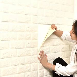 70*77cm 3D Brique Peler et Coller Papier Mur Design pour Salon Chambre Fond Décor - Product Image 6