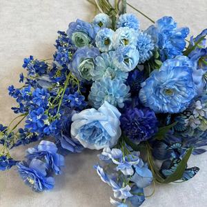 Arreglo Floral <span class=keywords><strong>de</strong></span> Seda Artificial <span class=keywords><strong>de</strong></span> Alta Calidad para Bodas y Accesorios <span class=keywords><strong>de</strong></span> Fotografía al Aire Libre - Decoración Suave - Product Image 5