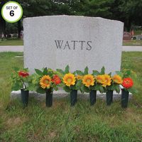Vases à cône de tombe en plastique à prix d'usine Vases floraux commémoratifs de cimetière Vases de cimetière en plastique à porte-fleurs