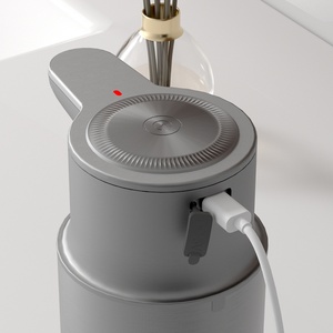 Dispensador de Jabón Automático de Espuma, Sin Contacto, de Acero Inoxidable, con Tanque de 280 ml, Eléctrico, Recargable por USB, con Batería de Litio - Product Image 5