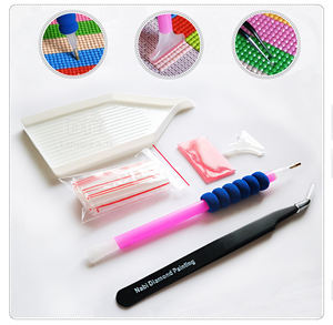 タトゥーガール5D DIYダイヤモンド絵画プリントファッション女性ポートレート可愛い色の髪フルドリルモザイク刺繍クロスステッチ - Product Image 6